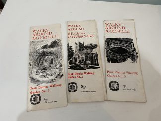 UNKNOWN, Author - Peak District Walking Guides: No. 3 Walks Around Dovedale; No. 4 Walks Around Eyam And Hathersage; No 5. Walks Around Bakewell